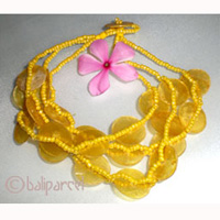 Bracelet, Shell And Glass Bead