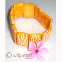Bracelet  With Bone And Elastic String