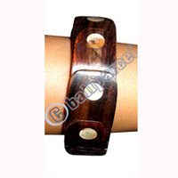 Wooden Bracelet From Sono Wood And Shell
