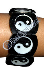 Wooden Bracelet From Sono Wood And Shell