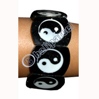 Wooden Bracelet From Sono Wood And Shell
