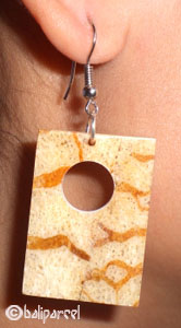 Earring, Synthetic Resin With Sponge