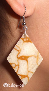 Earring, Synthetic Resin With Sponge