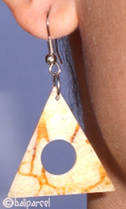 Earring, Synthetic Resin With Sponge