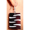Earring  With Synthetic Resin