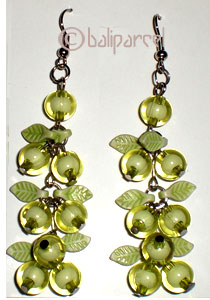 Earring  With Synthetic Resin