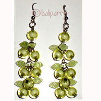 Earring  With Synthetic Resin