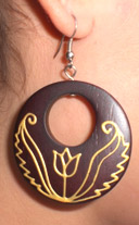 Wooden Earring From Sono Wood 