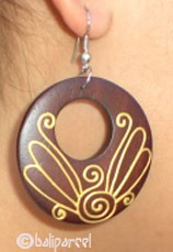 Wooden Earring From Sono Wood 