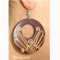 Wooden Earring From Sono Wood 