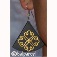 Wooden Earring From Sono Wood 