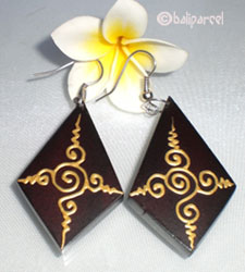 Wooden Earring From Sono Wood 