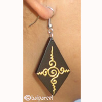 Wooden Earring From Sono Wood 