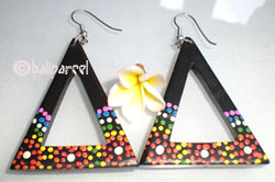 Wooden Earring From Sono Wood 
