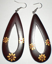 Wooden Earring From Sono Wood 
