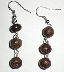 Wooden Earring From Sono Wood 