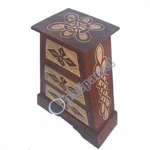 Wooden Cupboard With Drawers