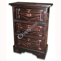 Wooden Cupboard With Primitive Designe