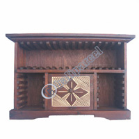 CD Stand  With 1 Drawers And 33 CDs,  Tribal Designe