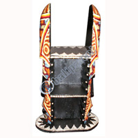 CD Stand, With Mask Dot Art Painted