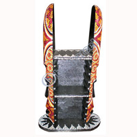 CD Stand, With Mask Dot Art Painted