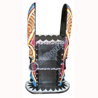 CD Stand, With Mask Dot Art Painted