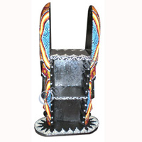 CD Stand, With Mask Dot Art Painted