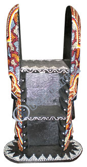 CD Stand, With Mask Dot Art Painted