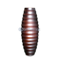 Wooden Vase, This Vase Hand Carved From Teak Wood (the Best Wood).