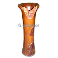 Wooden Vase, This Vase Hand Carved From Teak Wood (the Best Wood).