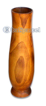 Wooden Vase, This Vase Hand Carved From Teak Wood (the Best Wood).