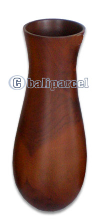 Wooden Vase, This Vase Hand Carved From Teak Wood (the Best Wood).