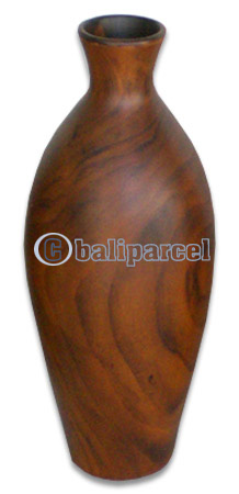 Wooden Vase, This Vase Hand Carved From Teak Wood (the Best Wood).