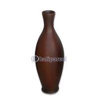 Wooden Vase, This Vase Hand Carved From Teak Wood (the Best Wood).