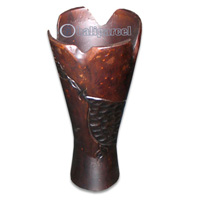 Wooden Vase, This Vase Hand Carved From Teak Wood (the Best Wood).