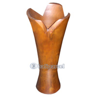 Wooden Vase, This Vase Hand Carved From Teak Wood (the Best Wood).