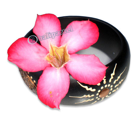 Wooden Bracelet From Sono Wood With Hand Painted.