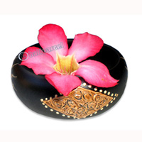Wooden Bracelet From Sono Wood With Hand Painted.