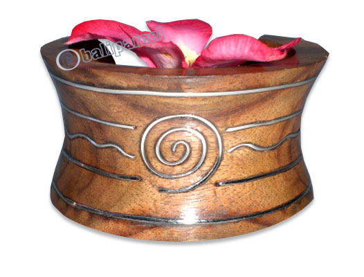 Wooden Bracelet From Sono Wood With Silver.