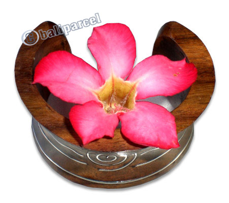 Wooden Bracelet From Sono Wood With Silver.