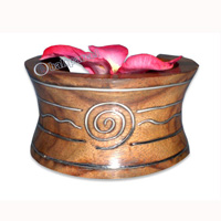 Wooden Bracelet From Sono Wood With Silver.