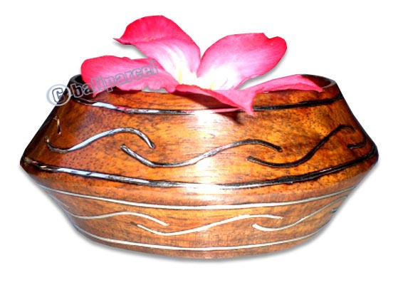 Wooden Bracelet From Sono Wood With Silver.