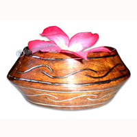 Wooden Bracelet From Sono Wood With Silver.