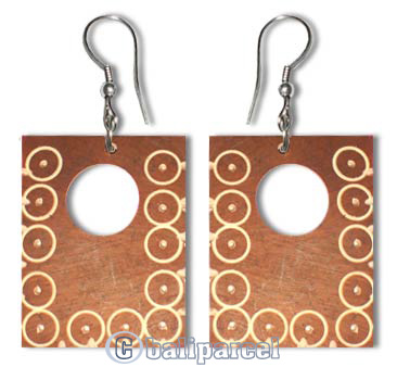 Earring Handmade Wiht Coconut Shell