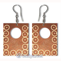 Earring Handmade Wiht Coconut Shell