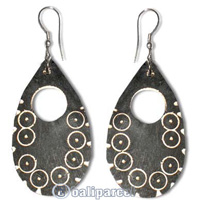 Wooden Earring With Coconut Wood 