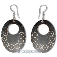 Wooden Earring With Coconut Wood 