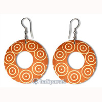 Wooden Earring With Coconut Wood 