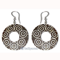 Wooden Earring With Coconut Wood 