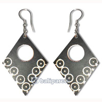 Wooden Earring With Coconut Wood 